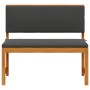 Banco de jardín Marrón 100 x 50 x 91cm Madera maciza de Acacia