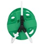 Carrete de rollo para manguera de pie acero verde 45 m 1/2"