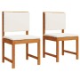 Silla de jardín sin brazos 2 pcs Marrón 50 x 50 x 91cm