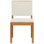 Silla de jardín sin brazos 2 pcs Marrón 50 x 50 x 91cm