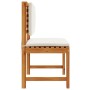 Silla de jardín sin brazos 2 pcs Marrón 50 x 50 x 91cm