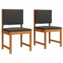 Silla de Jardín 2 pcs Marrón 50 x 50 x 91cm