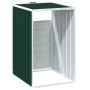 Cobertizo de contenedor de basura acero verde 72x81x115 cm