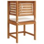 Silla de Jardín Marrón 50 x 50 x 91cm Madera maciza de Acacia