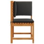 Silla de Jardín Marrón 50 x 50 x 91cm Madera maciza de Acacia
