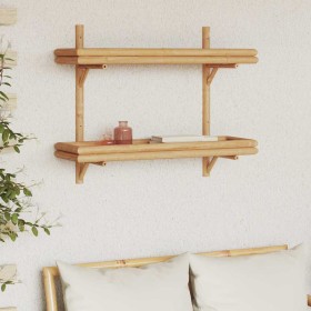 Estantería de Pared con estante Marrón 75 x 26 x 60 cm Bambú