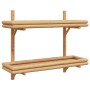 Estantería de Pared con estante Marrón 75 x 26 x 60 cm Bambú