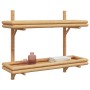 Estantería de Pared con estante Marrón 75 x 26 x 60 cm Bambú