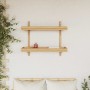 Estantería de Pared con estante Marrón 75 x 26 x 60 cm Bambú