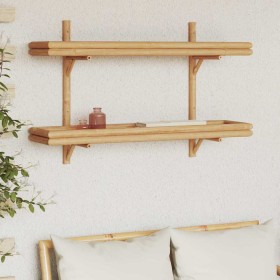 Estantería de Pared con estante Marrón 100 x 26 x 60 cm Bambú