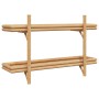 Estantería de Pared con estante Marrón 100 x 26 x 60 cm Bambú
