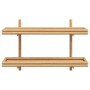 Estantería de Pared con estante Marrón 100 x 26 x 60 cm Bambú