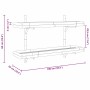 Estantería de Pared con estante Marrón 100 x 26 x 60 cm Bambú