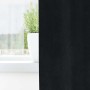 Cortinas con cortinas 2 pcs Negro 140 x 140 cm Terciopelo