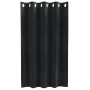Cortinas con cortinas 2 pcs Negro 140 x 140 cm Terciopelo