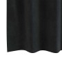 Cortinas con cortinas 2 pcs Negro 140 x 140 cm Terciopelo