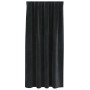 Cortinas con cortinas 2 pcs Negro 140 x 175 cm Terciopelo