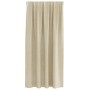 Cortinas con cortinas 2 pcs Crema 140 x 175 cm Terciopelo
