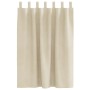 Cortinas con cortinas 2 pcs Crema 140 x 140 cm Terciopelo