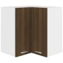 Eck-Hängeschrank aus braunem Eichenholzwerkstoff von vidaXL, Küchenschränke - Ref: Foro24-815599, Preis: 68,92 €, Rabatt: %