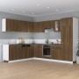 Eck-Hängeschrank aus braunem Eichenholzwerkstoff von vidaXL, Küchenschränke - Ref: Foro24-815599, Preis: 68,92 €, Rabatt: %