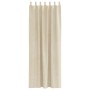 Cortinas con cortinas 2 pcs Crema 140 x 245 cm Terciopelo