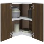 Eck-Hängeschrank aus braunem Eichenholzwerkstoff von vidaXL, Küchenschränke - Ref: Foro24-815599, Preis: 68,92 €, Rabatt: %