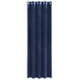 Cortinas con cortinas 2 pcs Azul oscuro 140 x 225 cm Terciopelo