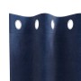 Cortinas con cortinas 2 pcs Azul oscuro 140 x 225 cm Terciopelo