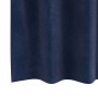 Cortinas con cortinas 2 pcs Azul oscuro 140 x 225 cm Terciopelo