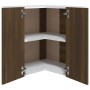 Eck-Hängeschrank aus braunem Eichenholzwerkstoff von vidaXL, Küchenschränke - Ref: Foro24-815599, Preis: 68,92 €, Rabatt: %