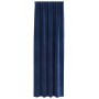 Cortinas con cortinas 2 pcs Azul oscuro 140 x 245 cm Terciopelo