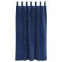 Cortinas con cortinas 2 pcs Azul Oscuro 140 x 175 cm Terciopelo
