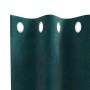 Cortinas 2 pcs Verde oscuro 140 x 140 cm Terciopelo