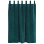 Cortinas 2 pcs Verde oscuro 140 x 140 cm Terciopelo