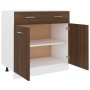 Unterschrank aus braunem Eichensperrholz, 80 x 46 x 81,5 cm von vidaXL, Küchenschränke - Ref: Foro24-815581, Preis: 105,46 €,...