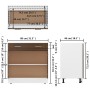Unterschrank aus braunem Eichensperrholz, 80 x 46 x 81,5 cm von vidaXL, Küchenschränke - Ref: Foro24-815581, Preis: 105,46 €,...