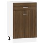 Niedriger Küchenschrank aus braunem Eichenholzwerkstoff von vidaXL, Küchenschränke - Ref: Foro24-815575, Preis: 59,45 €, Raba...