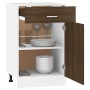 Niedriger Küchenschrank aus braunem Eichenholzwerkstoff von vidaXL, Küchenschränke - Ref: Foro24-815575, Preis: 59,45 €, Raba...