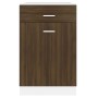 Niedriger Küchenschrank aus braunem Eichenholzwerkstoff von vidaXL, Küchenschränke - Ref: Foro24-815575, Preis: 59,45 €, Raba...