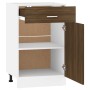 Niedriger Küchenschrank aus braunem Eichenholzwerkstoff von vidaXL, Küchenschränke - Ref: Foro24-815575, Preis: 59,45 €, Raba...