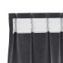 Cortinas con cortinas 2 pcs Gris oscuro 140 x 260 cm Terciopelo