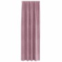 Cortinas con cortinas 2 pcs Rosa Oscuro 140 x 245 cm Terciopelo