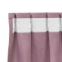 Cortinas con cortinas 2 pcs Rosa Oscuro 140 x 245 cm Terciopelo