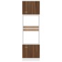 Armario de microondas contrachapada marrón roble 60x57x207 cm de vidaXL, Armarios de cocina - Ref: Foro24-815605, Precio: 204...