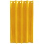 Cortinas 2 pcs Amarillo mostaza 140 x 140 cm Terciopelo