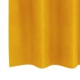 Cortinas 2 pcs Amarillo mostaza 140 x 140 cm Terciopelo
