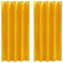 Cortinas 2 pcs Amarillo Mostaza 140 x 175 cm Terciopelo