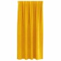 Cortinas 2 pcs Amarillo mostaza 140 x 175 cm Terciopelo