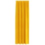 Cortinas 2 pcs Amarillo mostaza 140 x 260 cm Terciopelo